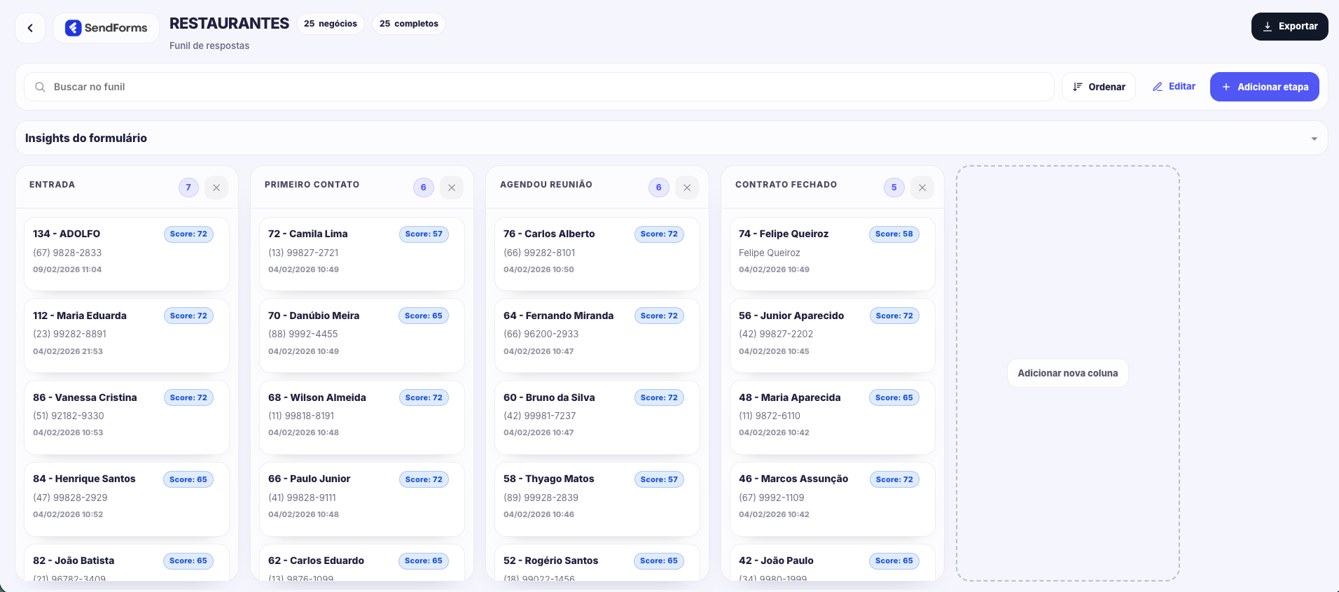 A importância de um bom formulário em um funil de vendas